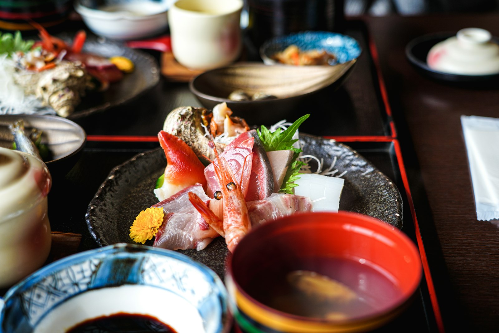 地のものを活かした会席料理の一例（イメージ）