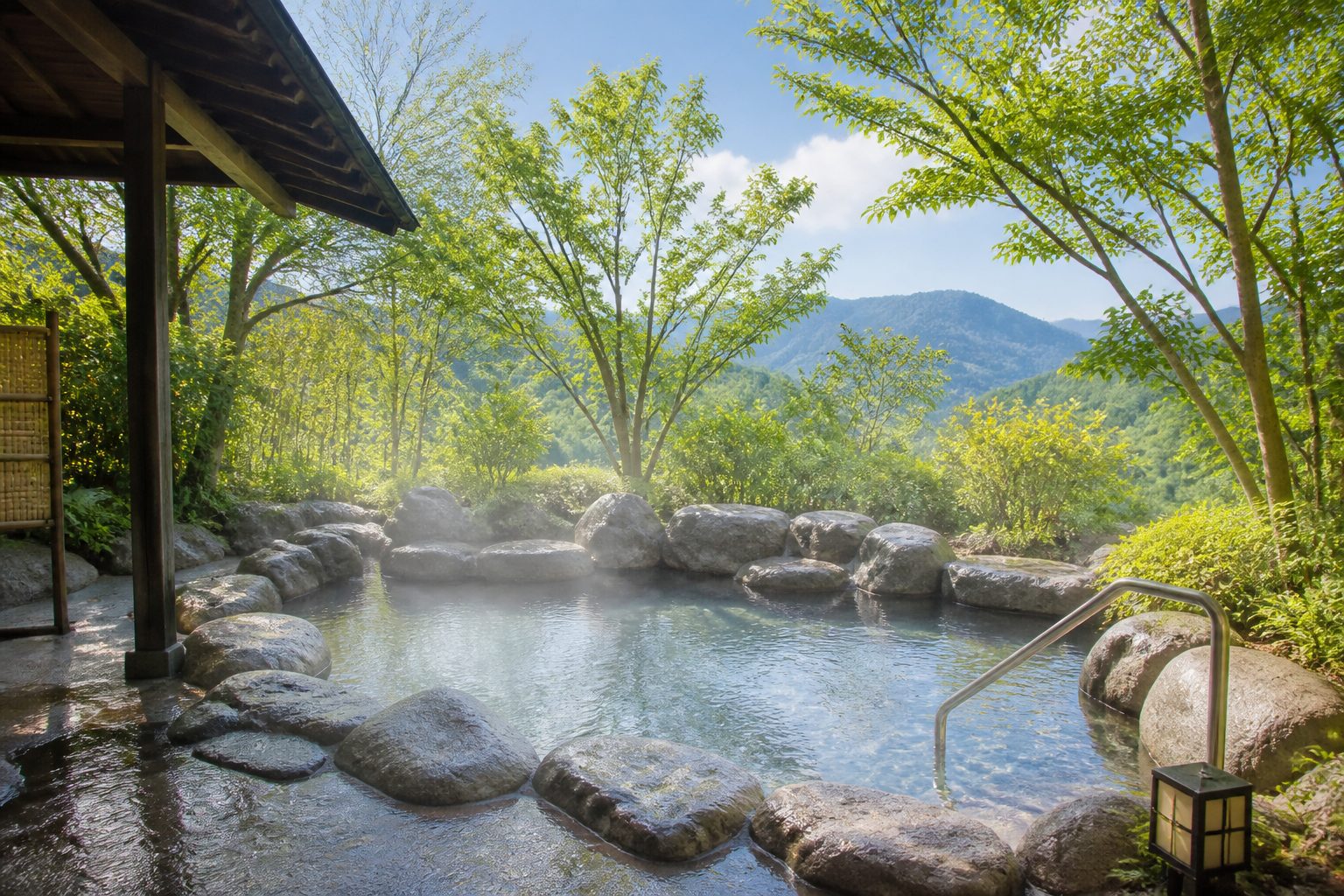 山並みを望む露天風呂（イメージ）